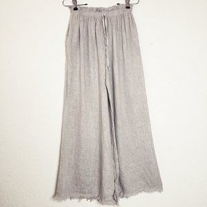 NWT Venti6 Italy Elastic Waist 100% Linen Pants